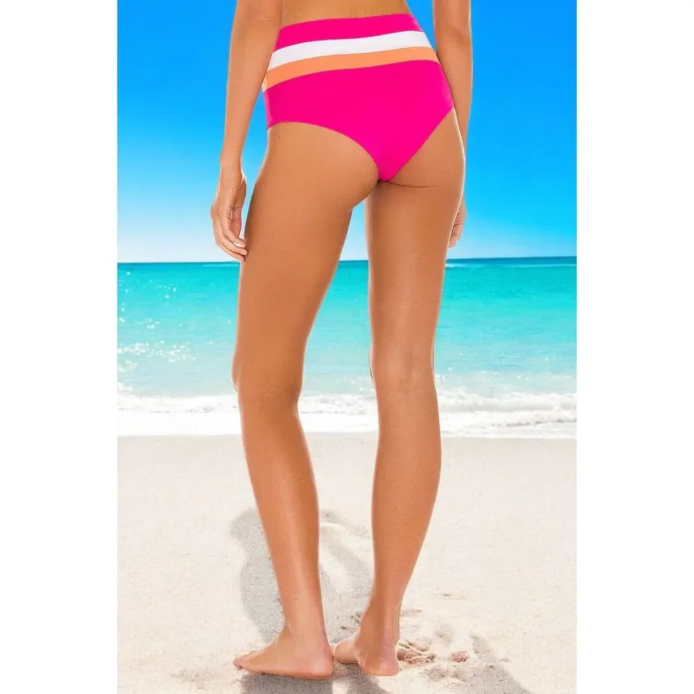 NWT - L*SPACE Portia Stripe Bikini Bottom Size: S